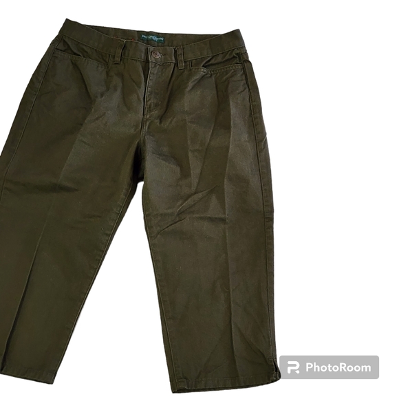 Lauren Jeans Company Ralph Lauren Classic Midcalf pants Green - Picture 2 of 8